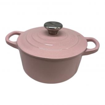 LE CREUSET (ルクルーゼ) 両手鍋 14cm ピンク ココット・ロンド