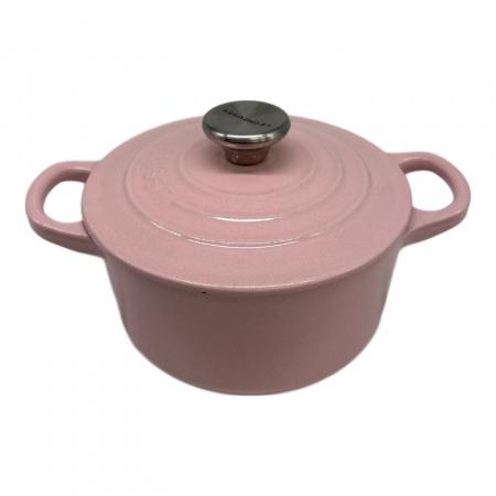 LE CREUSETココットロンドピンク 両手鍋 16cm 未使用 Le Creuset ルクルーゼ シグニチャー ココットロンド 両手鍋