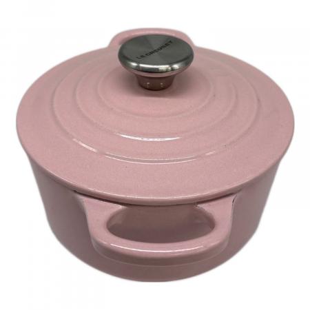 LE CREUSET チュフロンピンク 両手鍋 22cm LE CREUSET (ルクルーゼ) 両手鍋 14cm ピンク ココット・ロンド