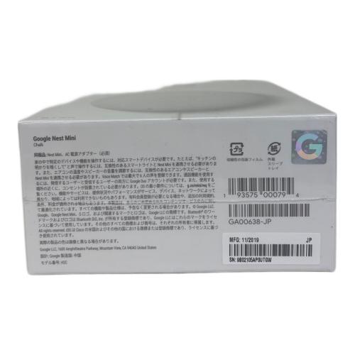 google (グーグル) Bluetooth対応スピーカー GA00638-jp nestmini