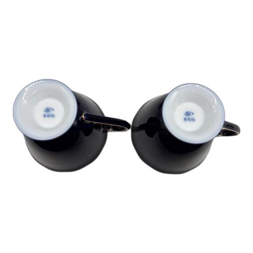 香蘭社 (コウランシャ) ペア碗皿 サムシングブルー