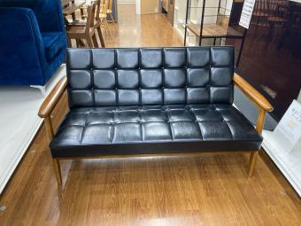 カリモク60 (カリモクロクマル) 2人掛けソファー 146 スタンダードブラック Ｋチェア