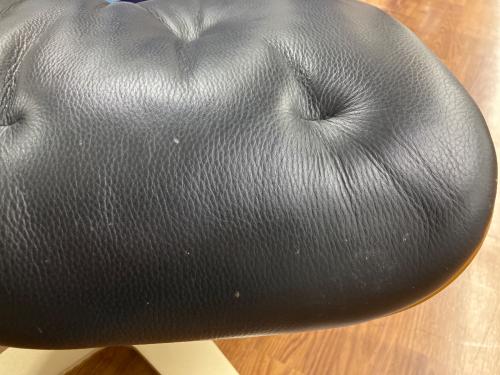 ニトリ パーソナルチェア オットマン付 ブラック MARSHAL