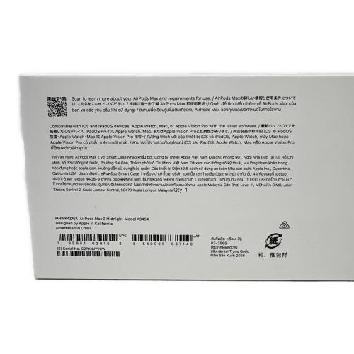 Apple (アップル) AirPods Max 2 MHWK4ZA/A ※中身確認のため開封済