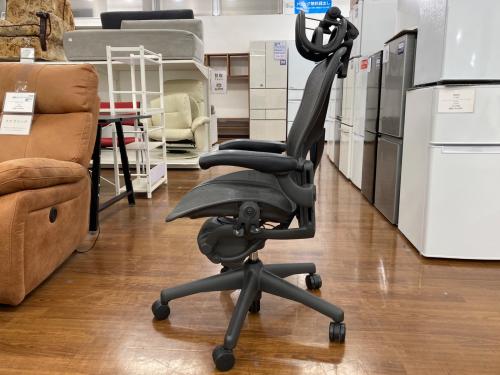 Herman Miller (ハーマンミラー) アーロンチェア AE113AWB-0001 別売ヘッドレスト付 ブラック Bサイズ