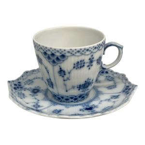 ROYAL COPENHAGEN (ロイヤル・コペンハーゲン) デミタスカップ＆ソーサー ブルーフルーテッド・フルレース