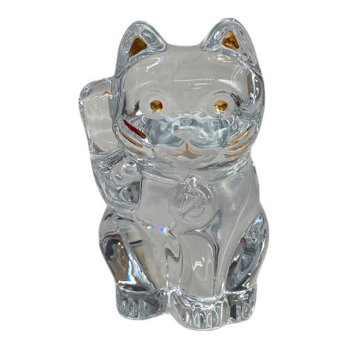 Baccarat (バカラ) クリスタルオブジェ 招き猫