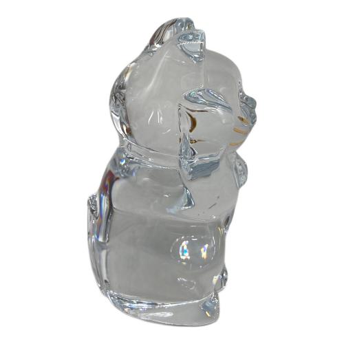 Baccarat (バカラ) クリスタルオブジェ 招き猫