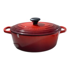 LE CREUSET (ルクルーゼ) 両手鍋 SIZE 27cm レッド