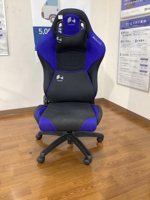 Bauhutte (バウヒュッテ) ゲーミングチェア GX-530 程度B ブルー×ブラック