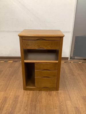 浜本工芸 (ハマモトコウゲイ) ファックス台  ブラウン