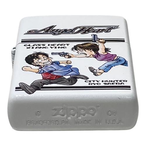 ZIPPO (ジッポ) オイルライター 2008年製 Angel Heart ホワイト