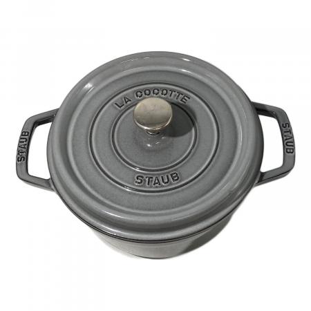 STAUB 両手鍋 18cm グレー Staub (ストウブ) 両手鍋 グレー｜トレファクONLINE