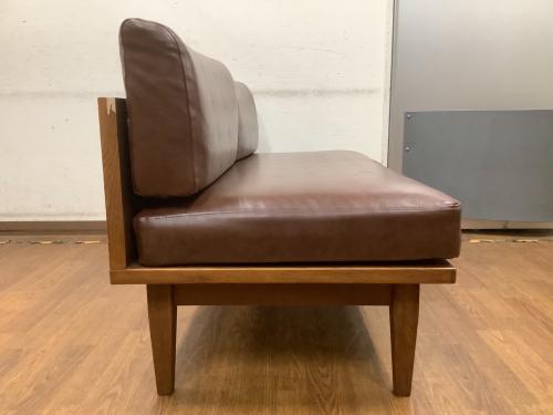 UNICO (ウニコ) 2人掛けソファー ブラウン WICK bench backrest