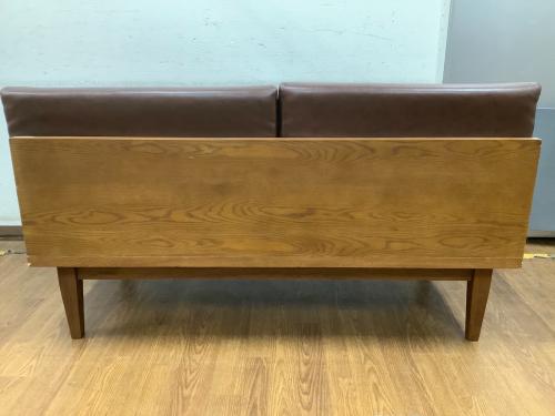 UNICO (ウニコ) 2人掛けソファー ブラウン WICK bench backrest