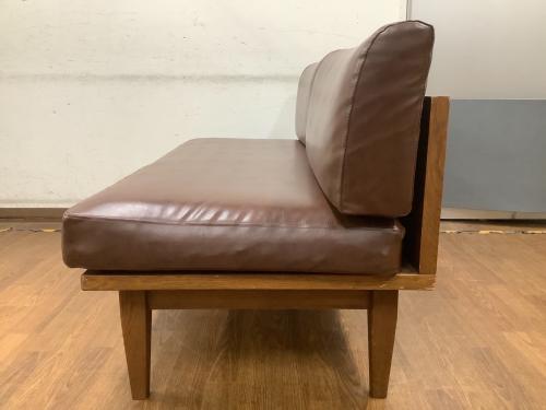 UNICO (ウニコ) 2人掛けソファー ブラウン WICK bench backrest