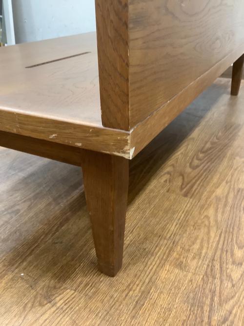 UNICO (ウニコ) 2人掛けソファー ブラウン WICK bench backrest