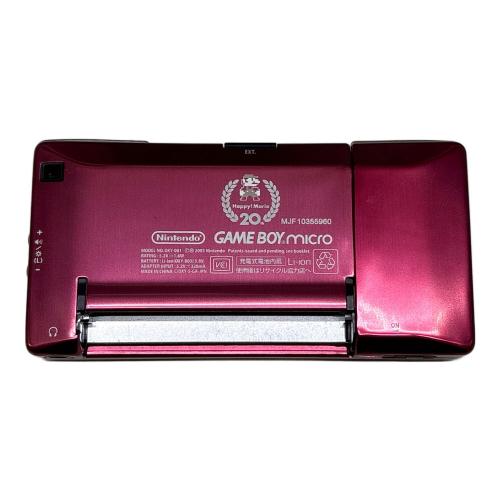 Nintendo (ニンテンドー) GAMEBOY micro OXY-001 画面ヤケ・フロントパネル浮きあり