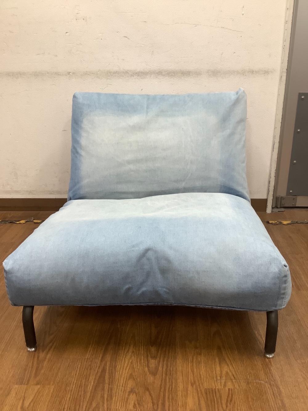 PM　ジャーナルスタンダードファニチャー　1人掛ソファー　デニム　ブルー journal standard Furniture (ジャーナルスタンダードファニチャー) 1