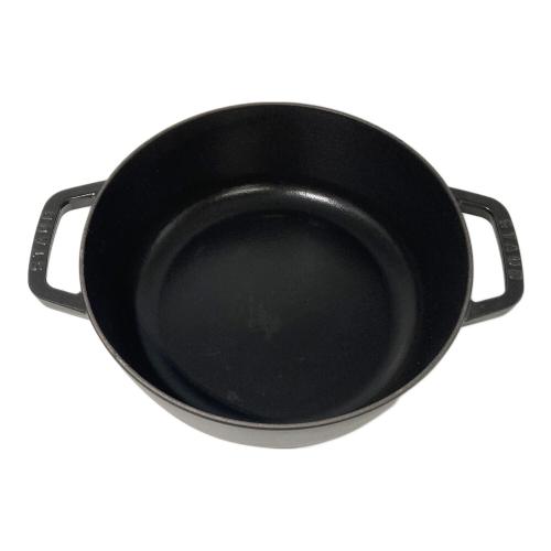 Staub (ストウブ) 両手鍋 26cm ココットラウンド ブラック