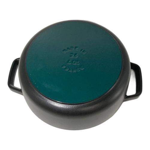 Staub (ストウブ) 両手鍋 26cm ココットラウンド ブラック