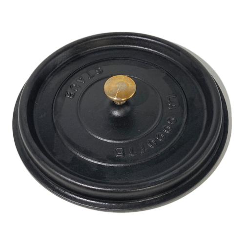 Staub (ストウブ) 両手鍋 26cm ココットラウンド ブラック