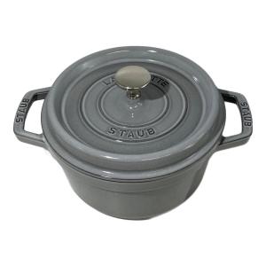Staub (ストウブ) 両手鍋 20㎝ グレー
