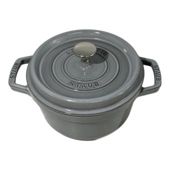 Staub (ストウブ) 両手鍋 20㎝ グレー
