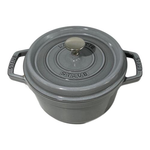 Staub (ストウブ) 両手鍋 20㎝ グレー