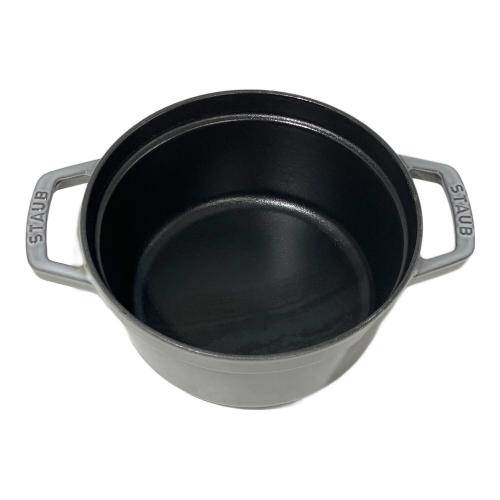 Staub (ストウブ) 両手鍋 20㎝ グレー