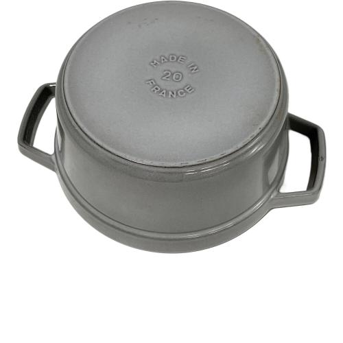 Staub (ストウブ) 両手鍋 20㎝ グレー
