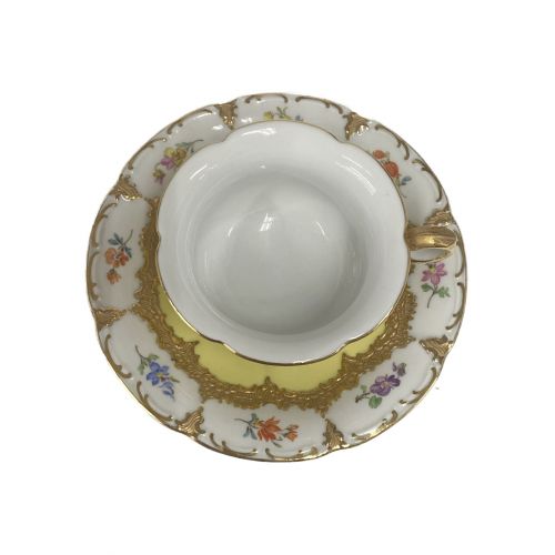 Meissen (マイセン) カップ&ソーサー グランツゴールド Bフォーム 宮廷 