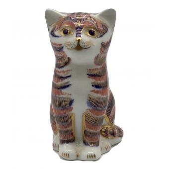ROYAL CROWN DERBY (ロイヤルクラウンダービー) 置物 ネコ