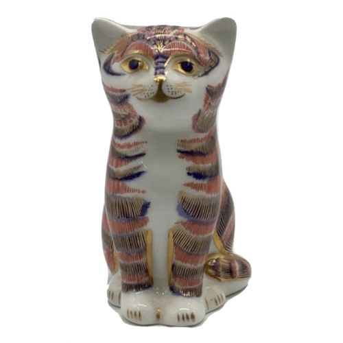 ROYAL CROWN DERBY (ロイヤルクラウンダービー) 置物 ネコ