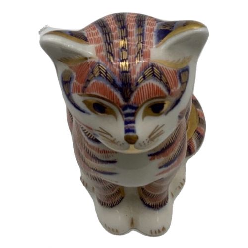ROYAL CROWN DERBY (ロイヤルクラウンダービー) 置物 ネコ