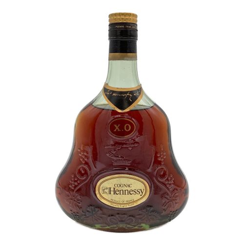 ヘネシー (Hennessy) コニャック 液面低下 700ml 箱付 XO 金キャップ XO グリーンボトル 未開封