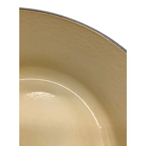 LE CREUSET (ルクルーゼ) ラウンドキャセロール オレンジ 26cm キズ有