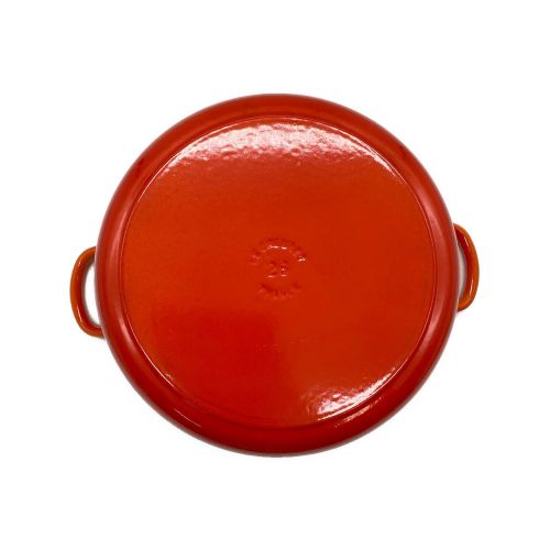 LE CREUSET (ルクルーゼ) ラウンドキャセロール オレンジ 26cm キズ有