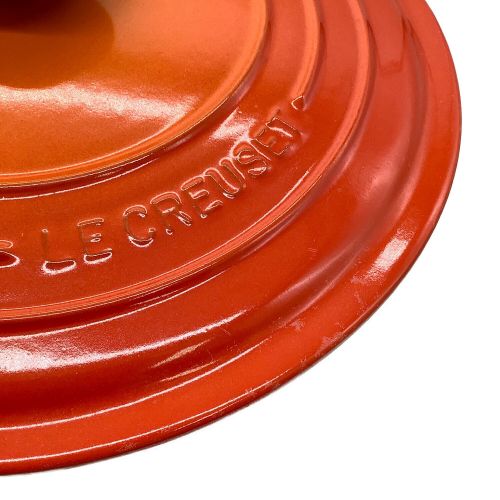 LE CREUSET (ルクルーゼ) ラウンドキャセロール オレンジ 26cm キズ有