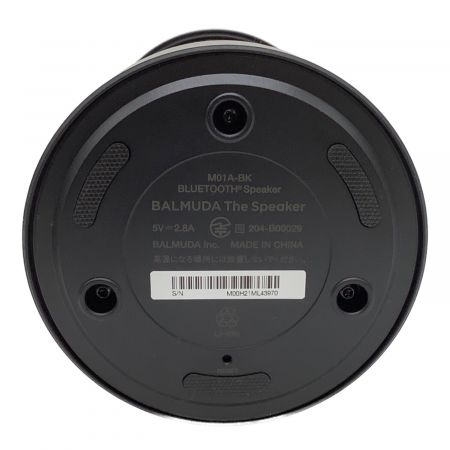 BALMUDA (バルミューダデザイン) ポータブルワイヤレススピーカー M01A-BK