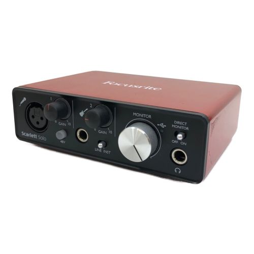 Focusrite (フォーカスライト) オーディオインターフェイス Scarlett Solo FFFA00149-03 2017年製 -