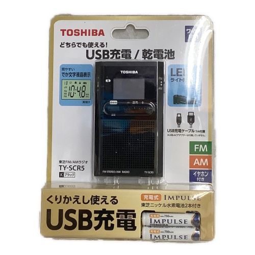 TOSHIBA (トウシバ) FM/AMラジオ TY-SCR5 -