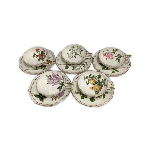 MARUI CLAY＆CERAMICS 花柄カップ&ソーサー 5Pセット