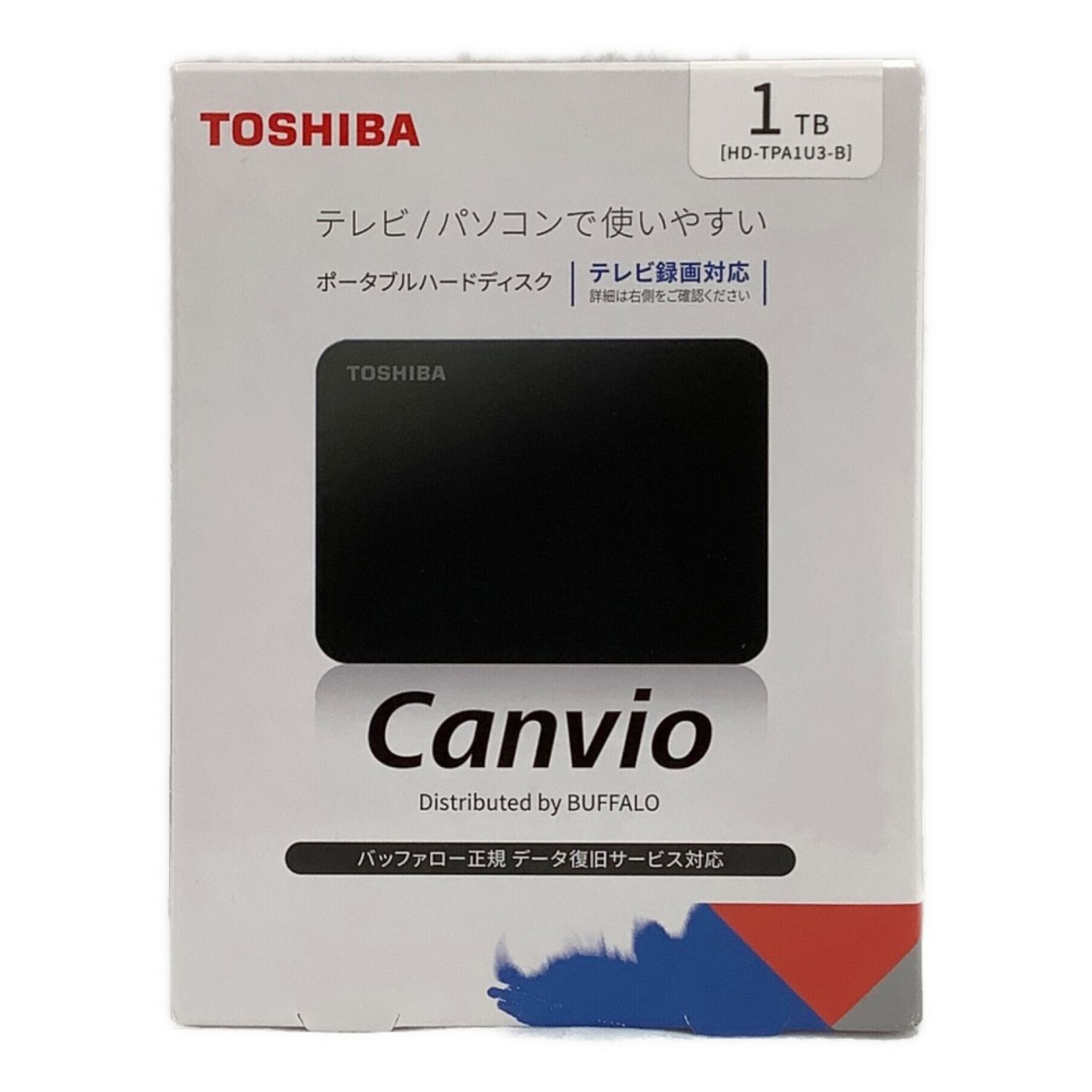 TOSHIBA (トウシバ) ポータブルハードディスク HD-TPA1U3-B -