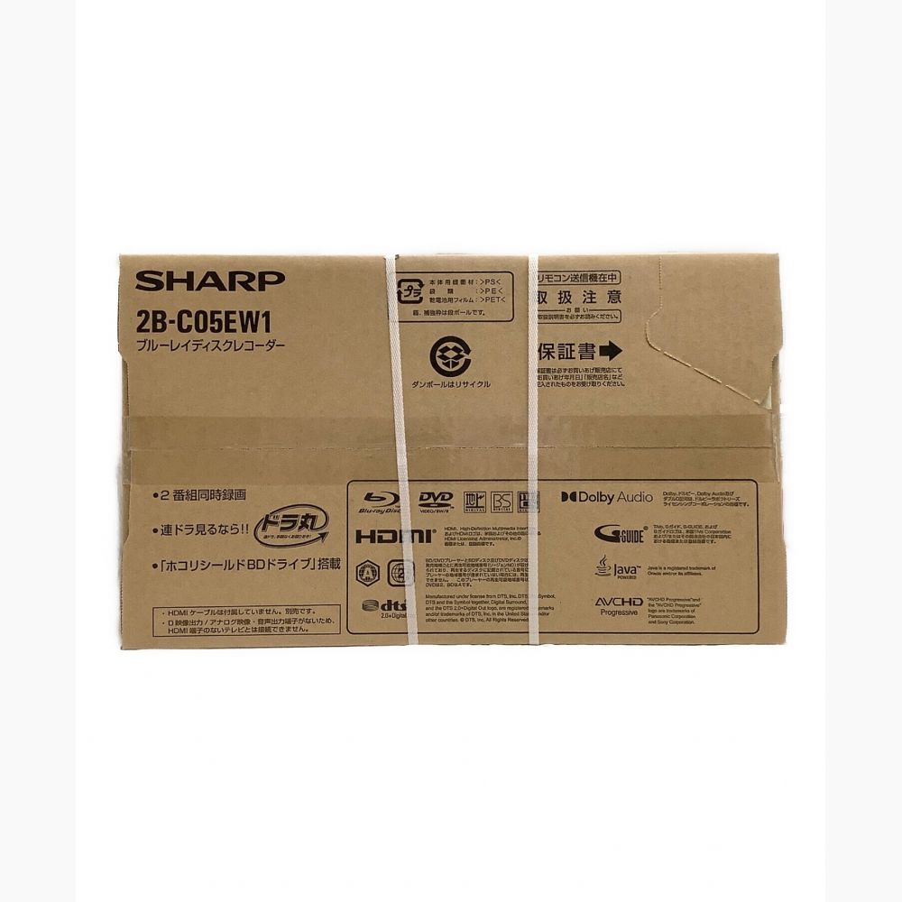 SHARP (シャープ) Blu-rayレコーダー 未使用品 2B-C05EW1 2番組 500GB
