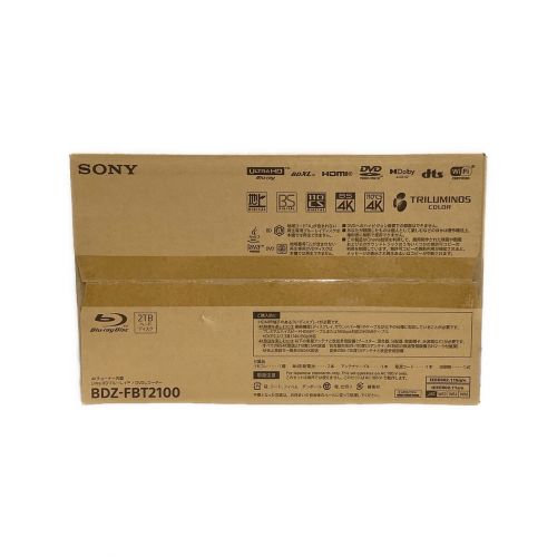 SONY (ソニー) Blu-rayレコーダー 未使用品 BDZ-FBT2100 2021年製 3番組 2TB ■