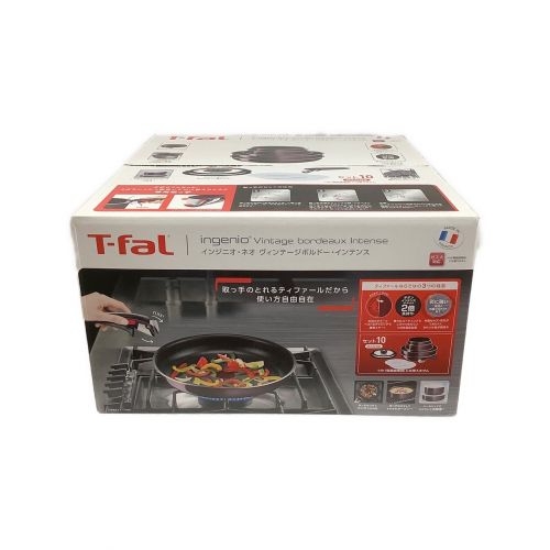 T-Fal (ティファール) ※ガス火専用 未開封品 インジニオ・ネオ ヴィンテージボルドー・インテンス セット10