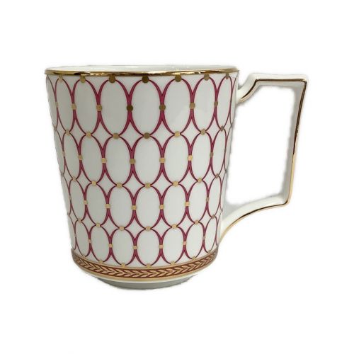 Wedgwood (ウェッジウッド) ペアマグカップ ピンク/ブルー ルネッサンスゴールド 2Pセット