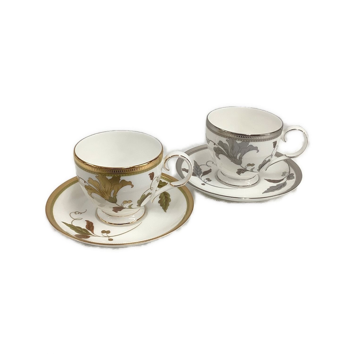 Noritake (ノリタケ) カップ&ソーサー アイラ ゴールドアンドプラチナ 