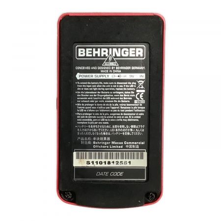 BEHRINGER (ベリンガー) ディストーション X XD300 動作確認済み